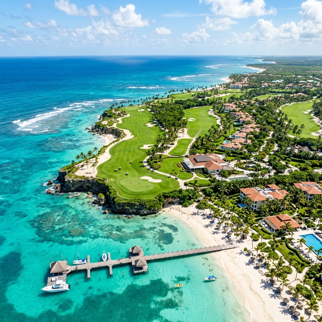 Vista aérea de Puntacana Resort & Club
