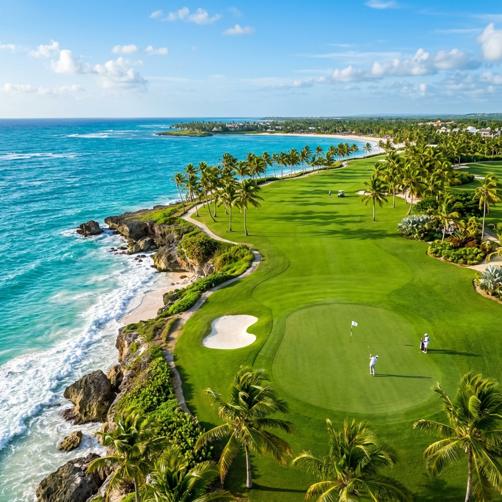 Costa del Mar de Cortés vista desde el Ocean Course
