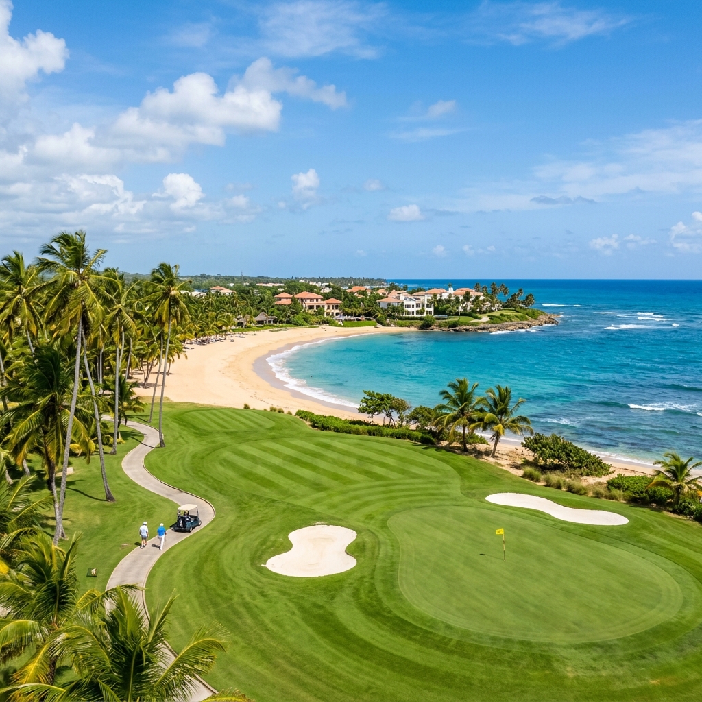 Hoyo costero de Playa Dorada Golf Course sobre el Atlántico